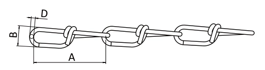 Weldless Galvanized DIN5686 Knotted Link Chain