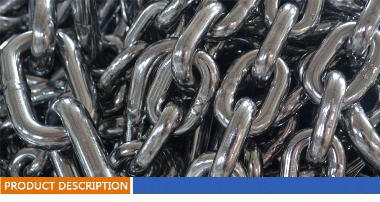 China Manufacturer of 10mm or " 3/8" Stainless Steel 304 316 Link Chain