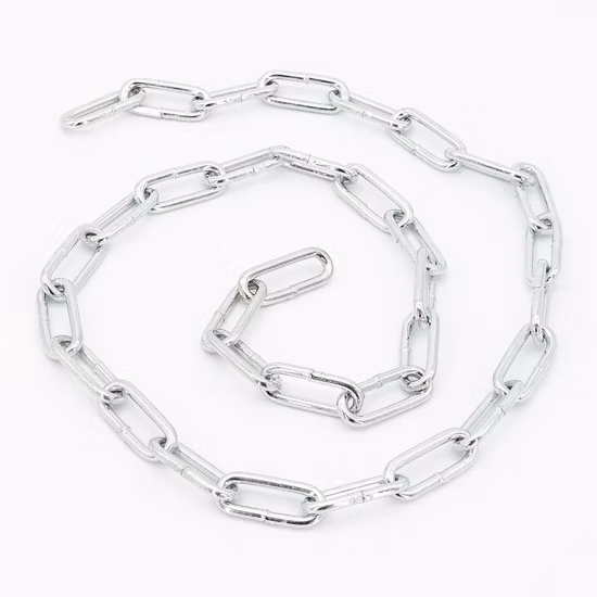Chaîne à maillons galvanisée à double boucle sans soudure