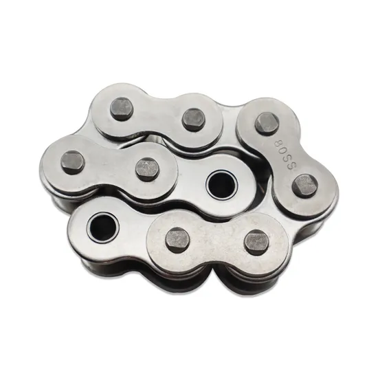 Chaîne à rouleaux de moto de transmission d'acier inoxydable de précision de pas court