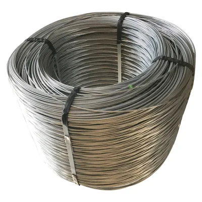 Fil de liaison électro-galvanisé/fil de fer galvanisé/fil d'acier galvanisé à haute teneur en carbone